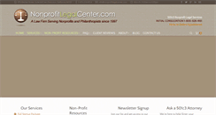 Desktop Screenshot of nonprofitlegalcenter.com